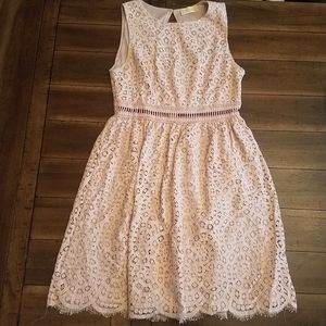 Altar'd State Blush Lace Dress